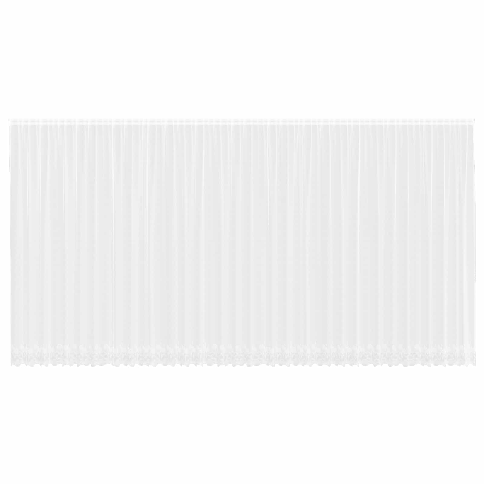 Vidaxl kantgordijn met gordijnen bloemen wit 260 x 900 cm polyester