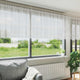 Vidaxl kantgordijn wit 120 x 1200 cm polyester