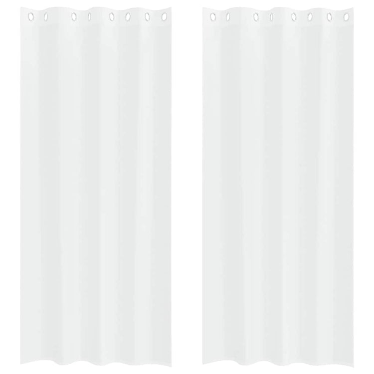 Vidaxl voile gordijn 2 st wit 245 x 140 cm polyester