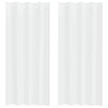 Vidaxl voile gordijn met gordijnen 2 pcs wit 260 x 140 cm polyester