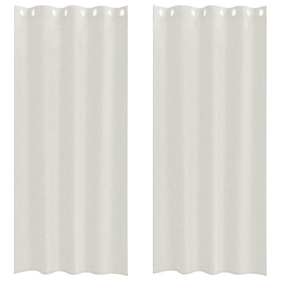 Vidaxl voile gordijn 2 st crème 245 x 140 cm polyester