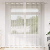 Vidaxl voile gordijn met gordijnen 2 pcs crème 260 x 140 cm polyester