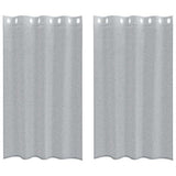 Vidaxl voile gordijn 2 st donkergrijs 175 x 140 cm polyester - afbeelding 2