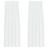 Vidaxl voile gordijn met gordijnen 2 pcs wit 225 x 140 cm polyester