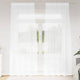 Vidaxl voile gordijn met gordijnen 2 pcs wit 245 x 140 cm polyester