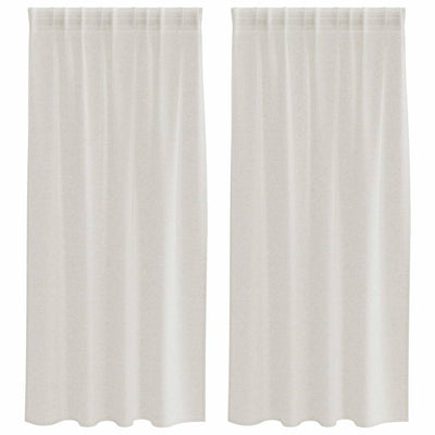 Vidaxl voile gordijn 2 st crème 175 x 140 cm polyester