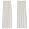 Vidaxl voile gordijn met gordijnen 2 pcs crème 260 x 140 cm polyester