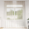 Vidaxl voile gordijn met gordijnen 2 pcs zand 225 x 140 cm polyester