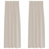 Vidaxl voile gordijn met gordijnen 2 pcs zand 260 x 140 cm polyester