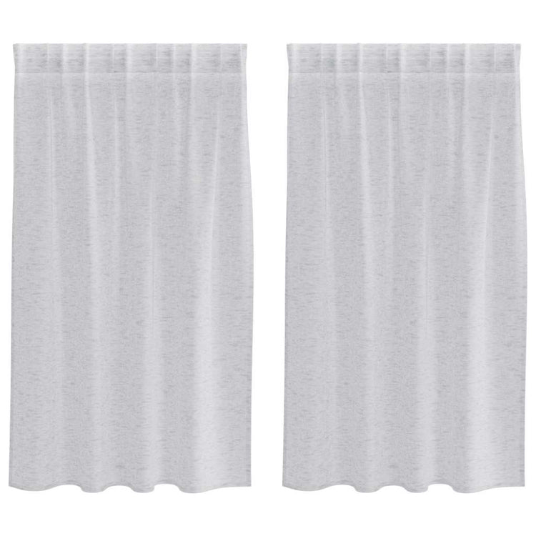 Vidaxl voile gordijn 2 pcs lichtgrijs 140 x 140 cm polyester