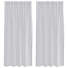 Vidaxl voile gordijn 2 pcs lichtgrijs 175 x 140 cm polyester
