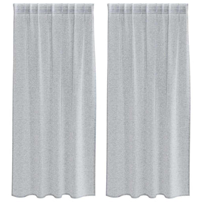 Vidaxl voile gordijn 2 st donkergrijs 175 x 140 cm polyester