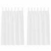 Vidaxl voile gordijn met gordijnen 2 pcs wit 175 x 140 cm polyester