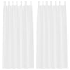 Vidaxl voile gordijn met gordijnen 2 pcs wit 260 x 140 cm polyester