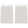 Vidaxl voile gordijn met gordijnen 2 pcs crème 140 x 140 cm polyester