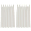 Vidaxl voile gordijn met gordijnen 2 pcs crème 175 x 140 cm polyester