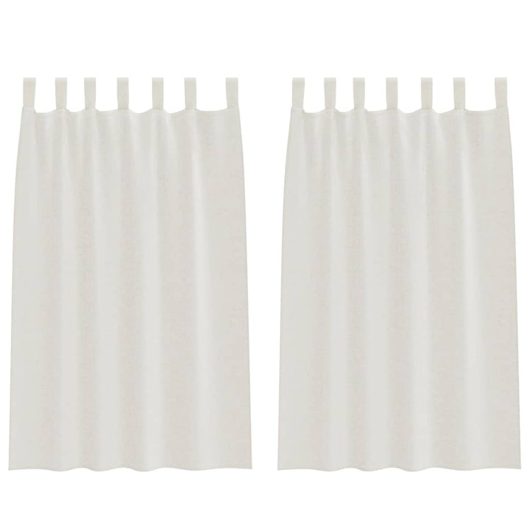 Vidaxl voile gordijn 2 st crème 175 x 140 cm polyester
