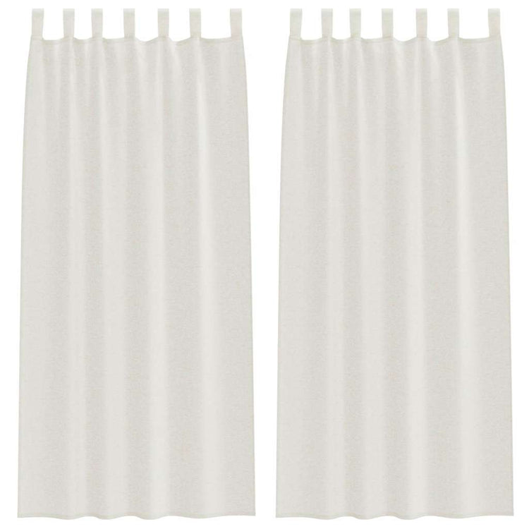 Vidaxl voile gordijn 2 st crème 245 x 140 cm polyester