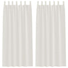 Vidaxl voile gordijn met gordijnen 2 pcs crème 260 x 140 cm polyester