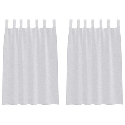 Vidaxl voile gordijn 2 st lichtgrijs 140 x 140 cm polyester