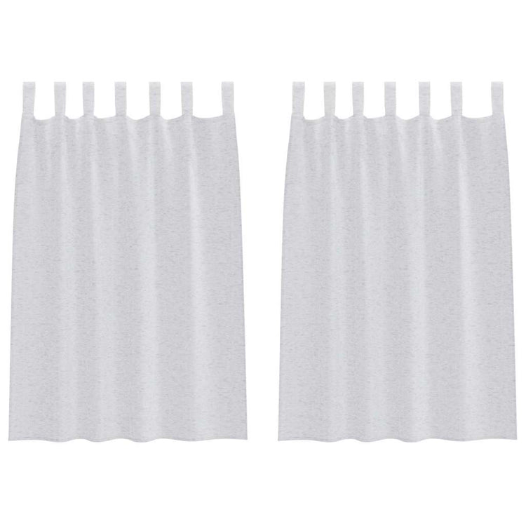 Vidaxl voile gordijn 2 pcs lichtgrijs 140 x 140 cm polyester