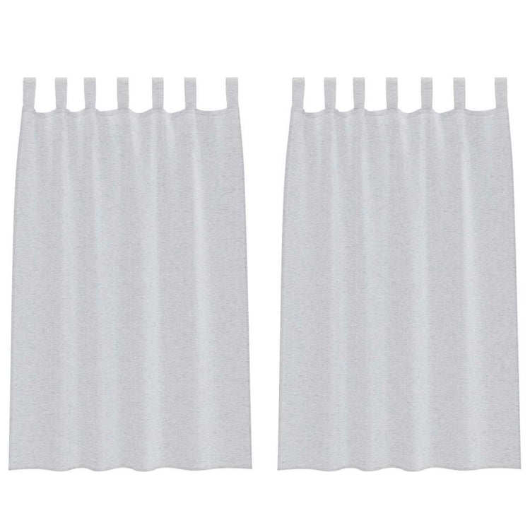 Vidaxl voile gordijn 2 pcs lichtgrijs 175 x 140 cm polyester