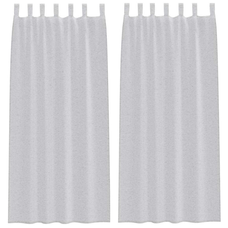 Vidaxl voile gordijn 2 pcs lichtgrijs 245 x 140 cm polyester