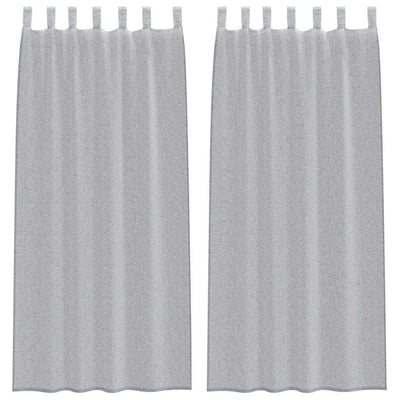 Vidaxl voile gordijn 2 st donkergrijs 225 x 140 cm polyester