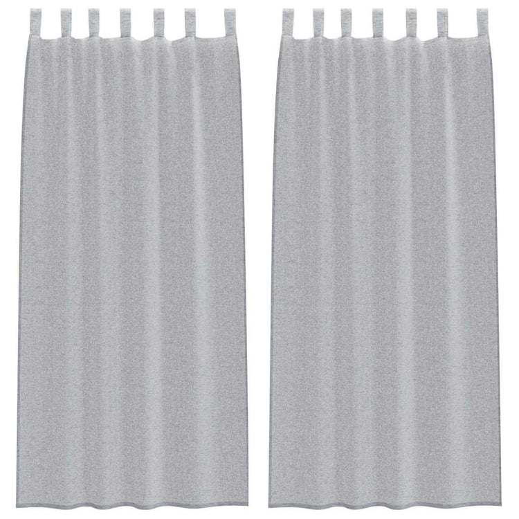 Vidaxl voile gordijn 2 st donkergrijs 260 x 140 cm polyester