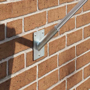 Vidaxl vlaggen mast houder zilver 10,5 x 7,5 x 2,5 cm staal - afbeelding 3