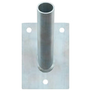 Vidaxl vlaggen mast houder zilver 10,5 x 7,5 x 2,5 cm staal - afbeelding 2