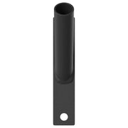 Vidaxl vlaggen mast houder zwart 15 x 3 x 0,35 cm staal - afbeelding 2