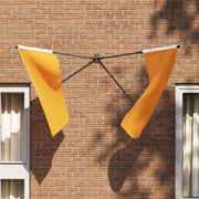 Vidaxl vlaggen mast houder zwart 11,5 x 7,5 x 0,2 cm staal - afbeelding 1