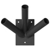 Vidaxl vlaggen mast houder zwart 10,5 x 7,5 x 0,2 cm staal