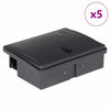 Vidaxl muizenvallen 5 st 13x10x4 cm zwart