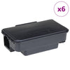 Vidaxl muizenvallen 6 st 22x12,5x7,5 cm zwart