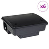 Vidaxl muizenvallen 6 st 23x19x9,5 cm zwart