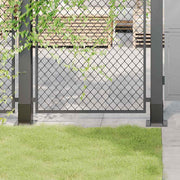 Vidaxl paondervoeten vierkant 4st 91x91mm gepoedercoat staal antraciet - afbeelding 1
