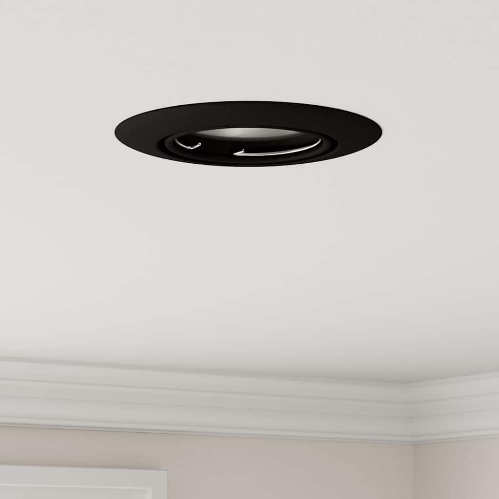 Vidaxl spotje 24 st zwart 9 x 9 x 2.5 cm metaal