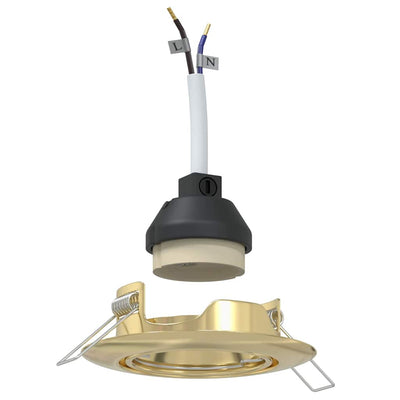Vidaxl spotje 24 st goud 9 x 9 x 2.5 cm metaal
