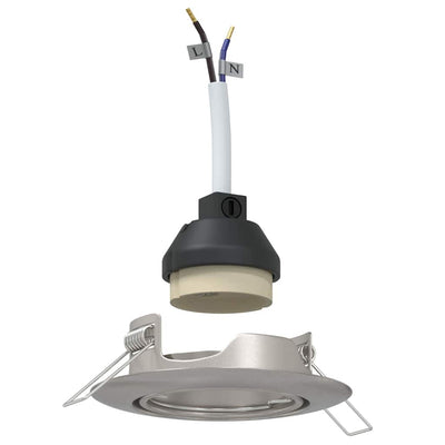 Vidaxl spotje 6 st zilver 9 x 9 x 2.5 cm metaal