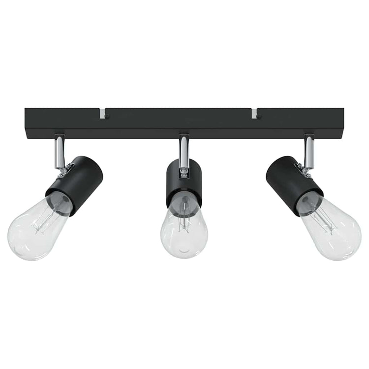 Vidaxl plafondspot met schijnwerpers zwart 38 x 6,5 x 11,5 cm metaal