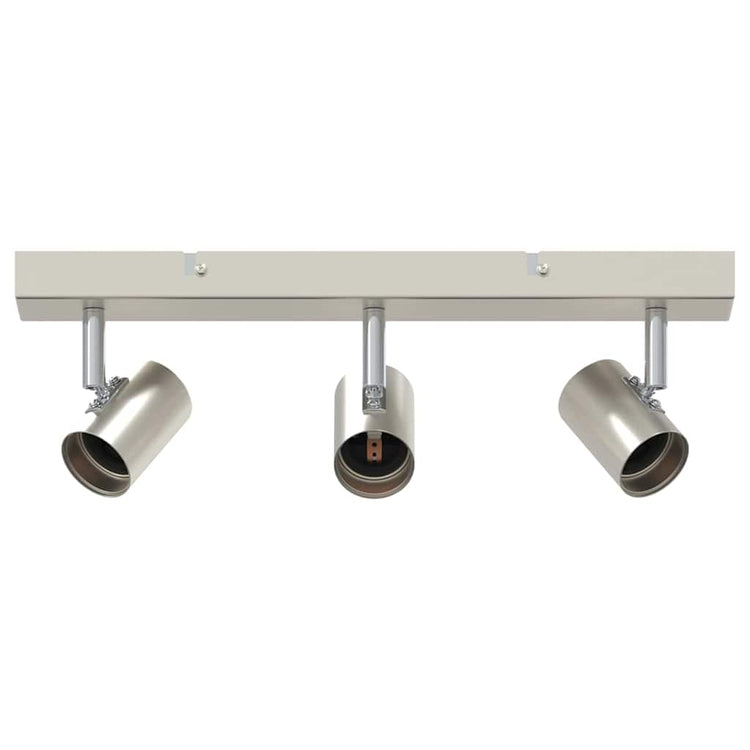 Vidaxl plafondspot met schijnwerpers nikkel 38 x 6,5 x 11,5 cm metaal