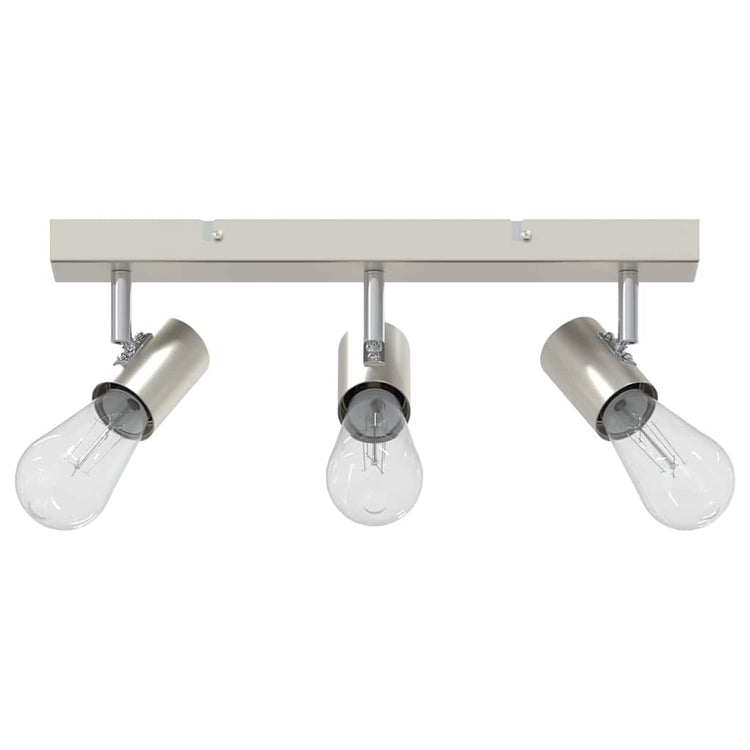 Vidaxl plafondspot met schijnwerpers nikkel 38 x 6,5 x 11,5 cm metaal