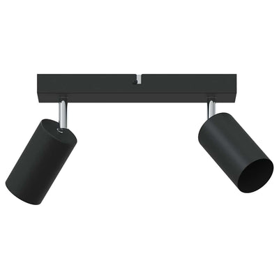 Vidaxl plafondspot met schijnwerpers zwart 26 x 6 x 16 cm metaal