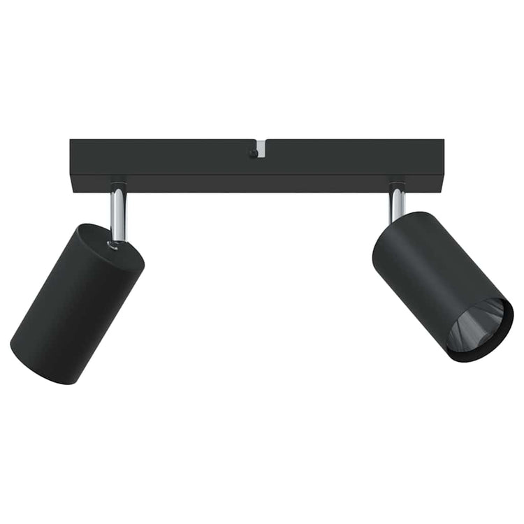 Vidaxl plafondspot met schijnwerpers zwart 26 x 6 x 16 cm metaal