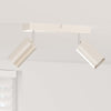 Vidaxl plafondspot met schijnwerpers nikkel 26 x 6 x 16 cm metaal