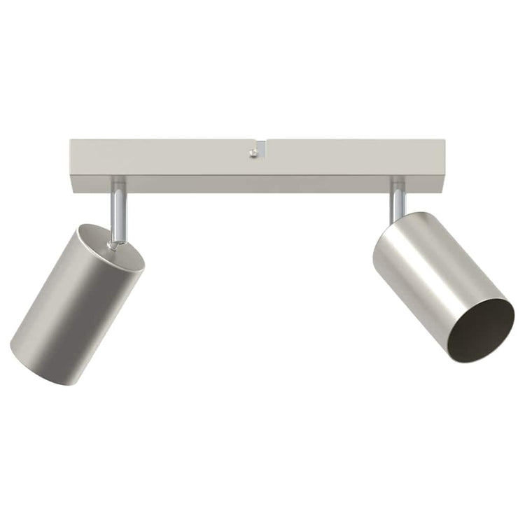 Vidaxl plafondspot met schijnwerpers nikkel 26 x 6 x 16 cm metaal