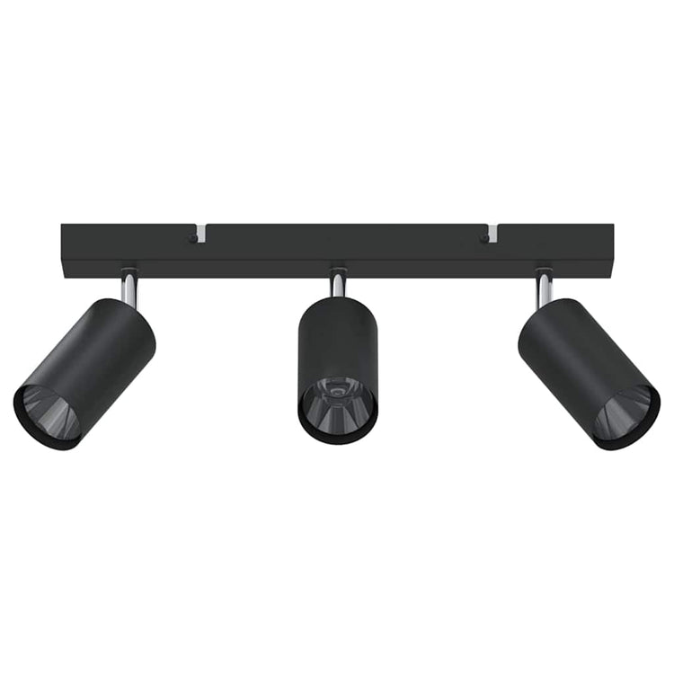 Vidaxl plafondspot met schijnwerpers zwart 38 x 6 x 16 cm metaal