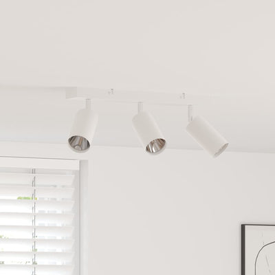 Vidaxl plafondspot met schijnwerpers wit 38 x 6 x 16 cm metaal